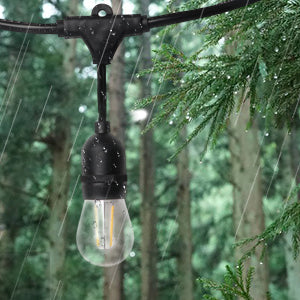 string light poles for outdoors
