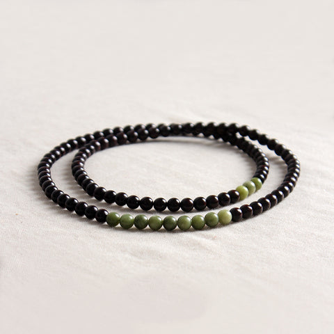 men’s stacked beaded bracelets