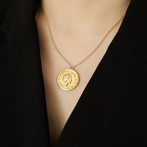 Gold plated necklace for women