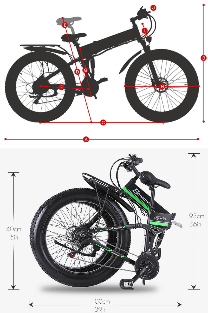 Mopedstil E-cykel Shengmilo MX01
