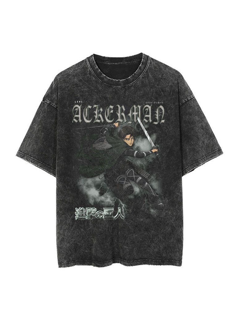 [TRZN] Levi Ackerman Vintage Tee