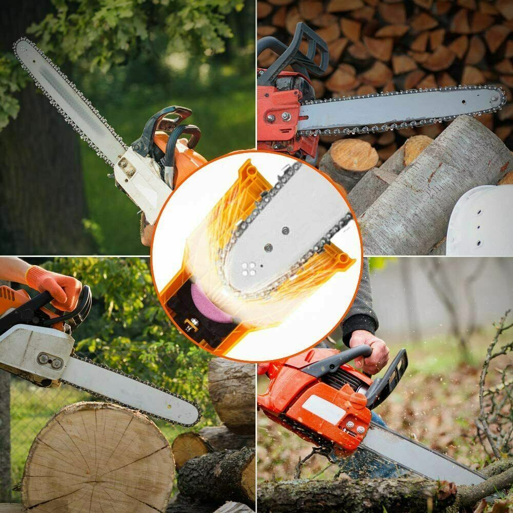 Chainsaw Teeth Sharpener 14-20 Inch Saw Chain Blade Fast Sharpening Stone System