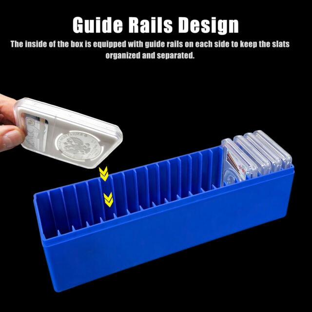 Coin Storage Holders Box Plastic Capsules Case 20 Certified PCGS NGC Slab US