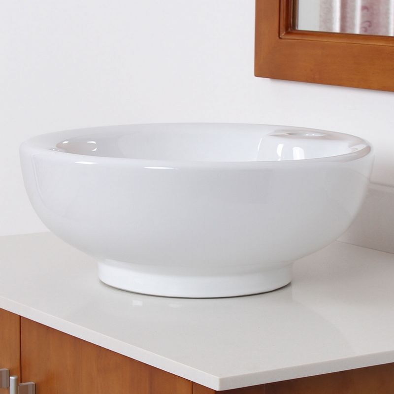 ELITE Grade A Ceramic Bathroom Sink With Round Design 4074