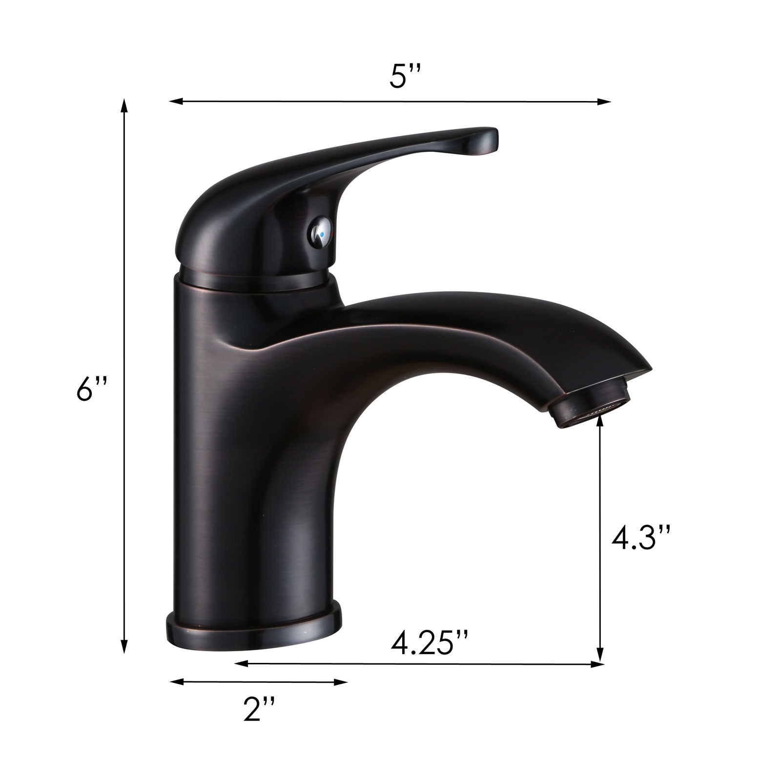 ELITE  Luxury Oil Rubbed Bronze Bathroom Lavatory Faucet 57201ORB