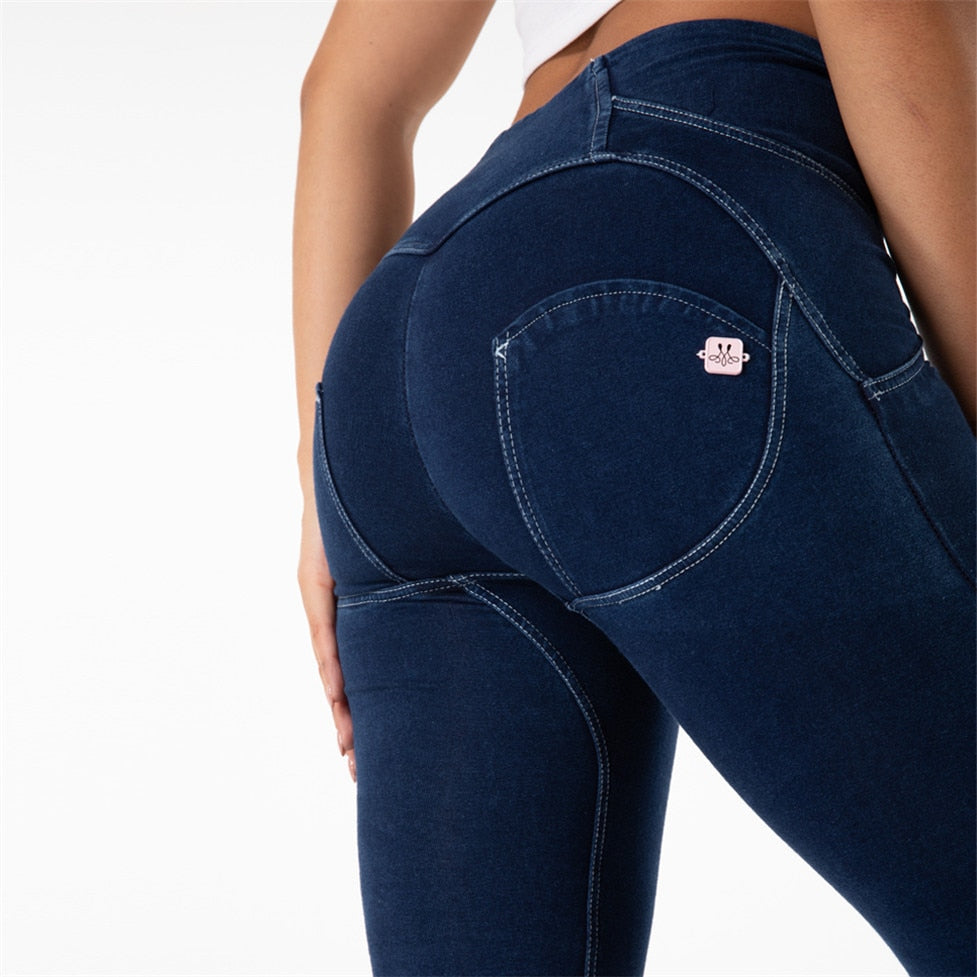 Cheeky Navy Blue jeans High waist Jeggings