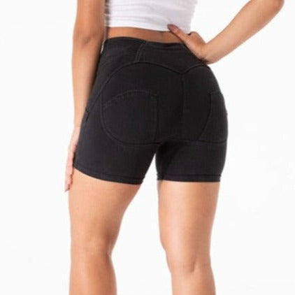 Cheeky Black High Waist Butt Lift Shorts