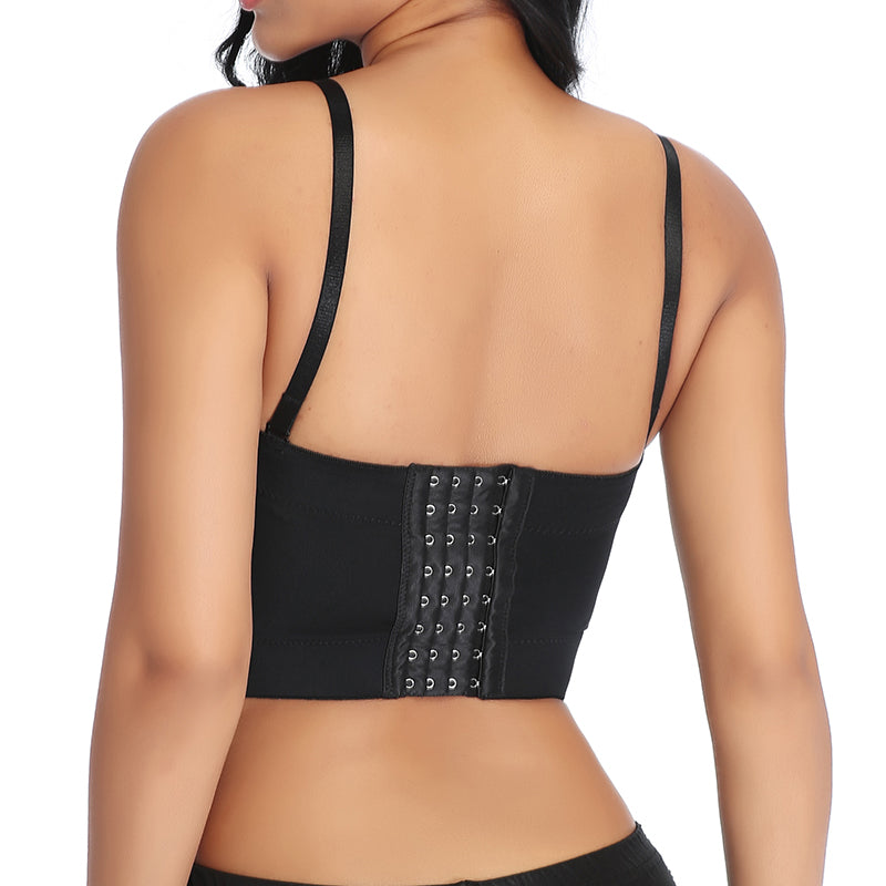 PU Faux Leather Bralette Top