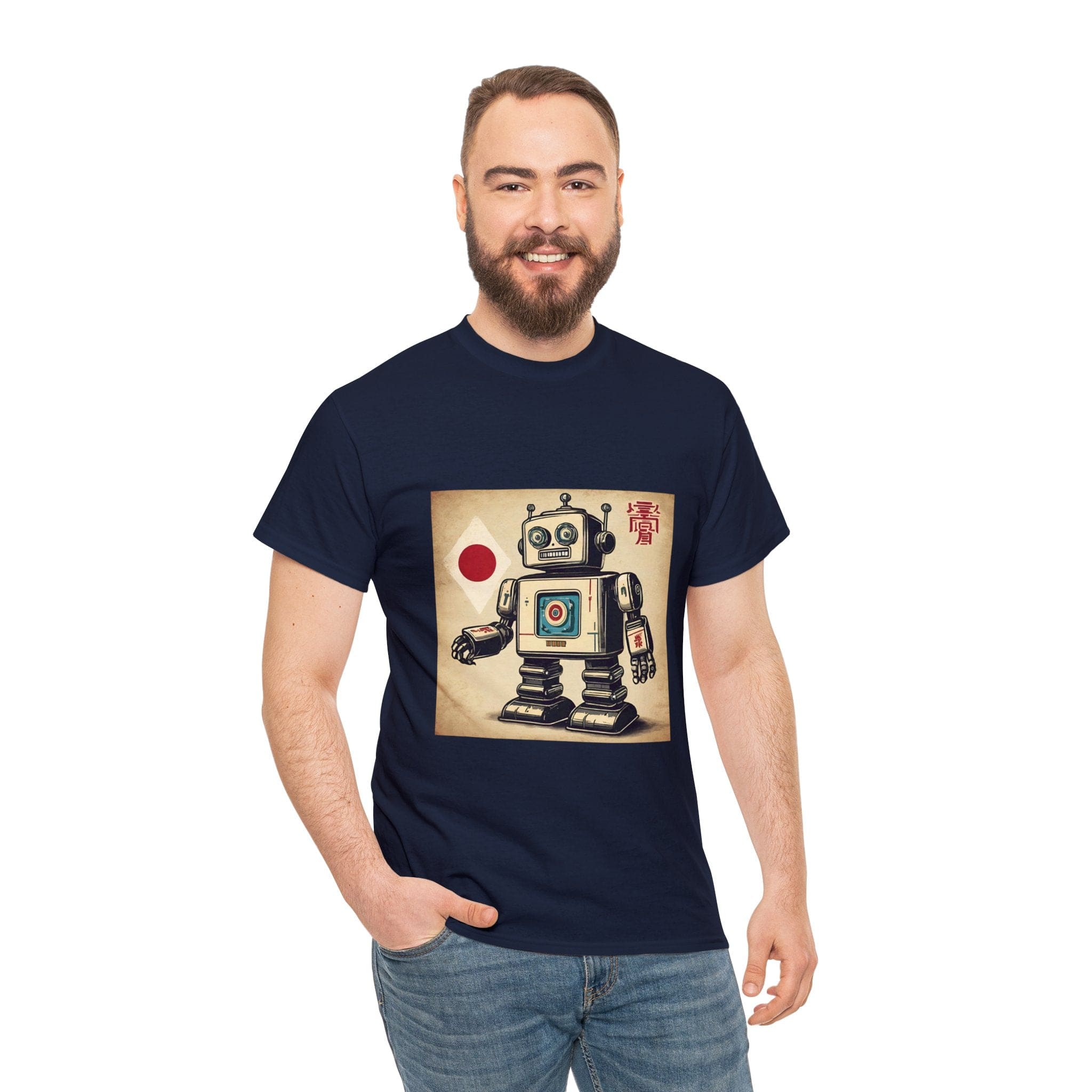 Robot Japanese Vintage Comic Graphic Tee | Japan Retro Poster Souvenir Shirt Unisex Shirt for Men and Women | Souvenir from Japan Unisex Tee Flashlander