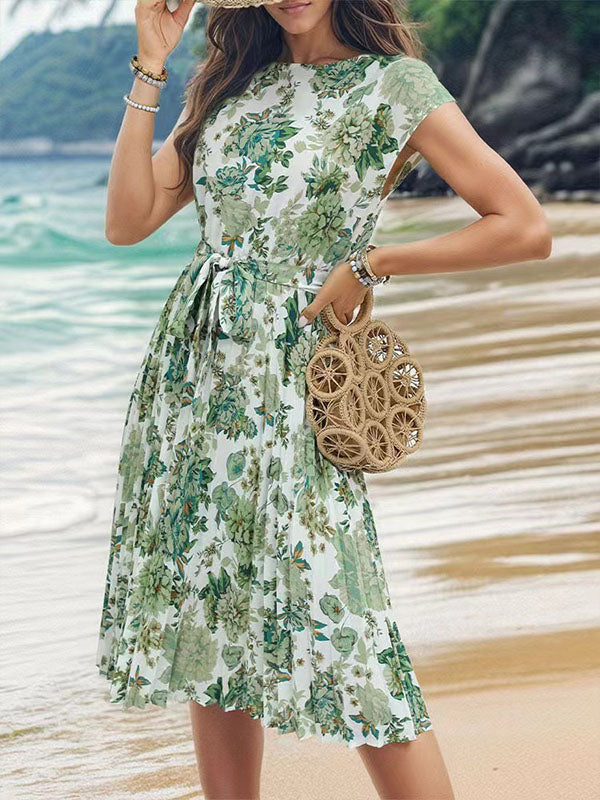 robe de plage verte