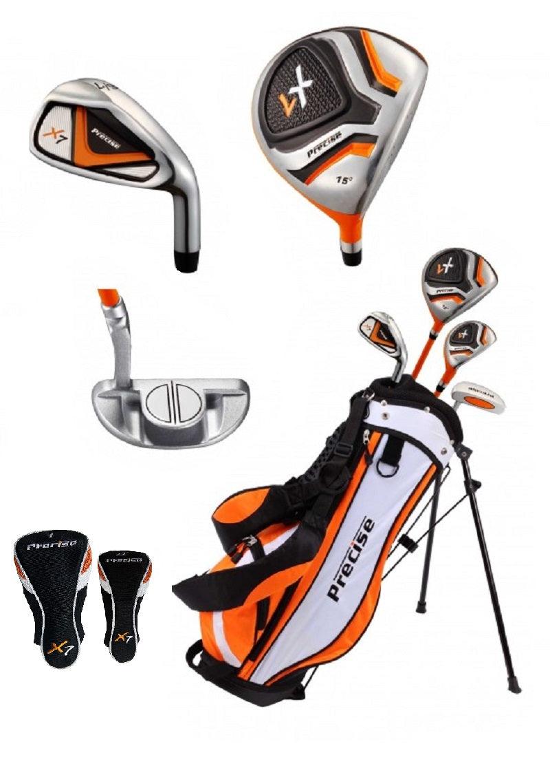 Precise X7 4 Club Kids Golf Set for Ages 3-5 (36-44 inches) Orange