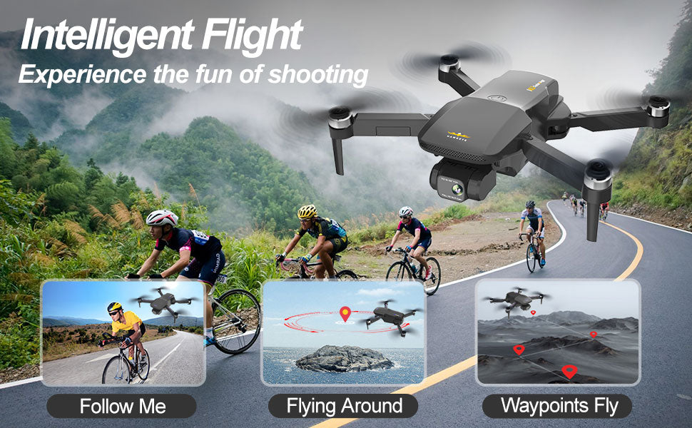 Cheerwing U88S GPS Drone with 4K Camera for Adults, 5G WiFi FPV Drone with  Auto Return, Follow Me, Waypoint Fly, Voice Control