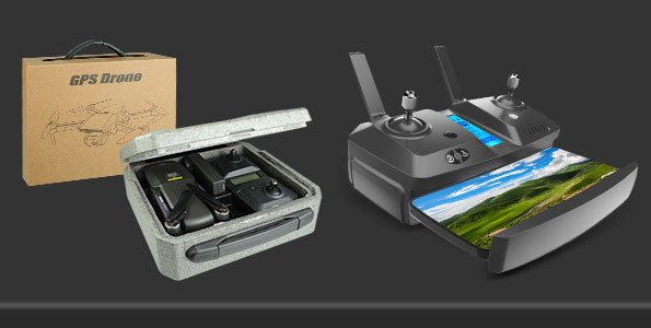 Foldable GPS 5G drone with three-axis gimbal and brushless motor, a surprise gift