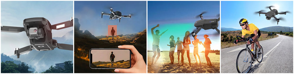 Drone with EIS Anti Shake 4K FHD camera