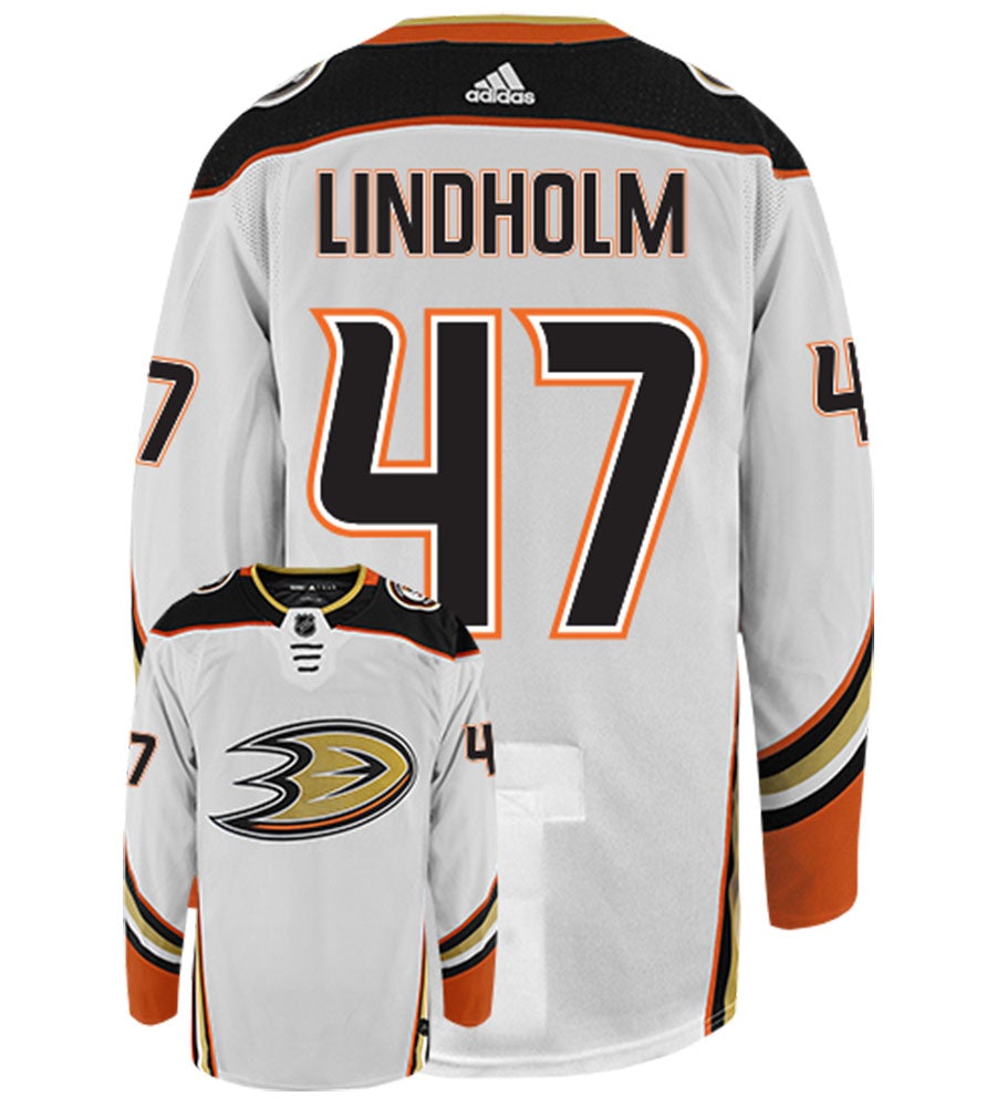 Hampus Lindholm Anaheim Ducks Adidas Authentic Away NHL Hockey Jersey