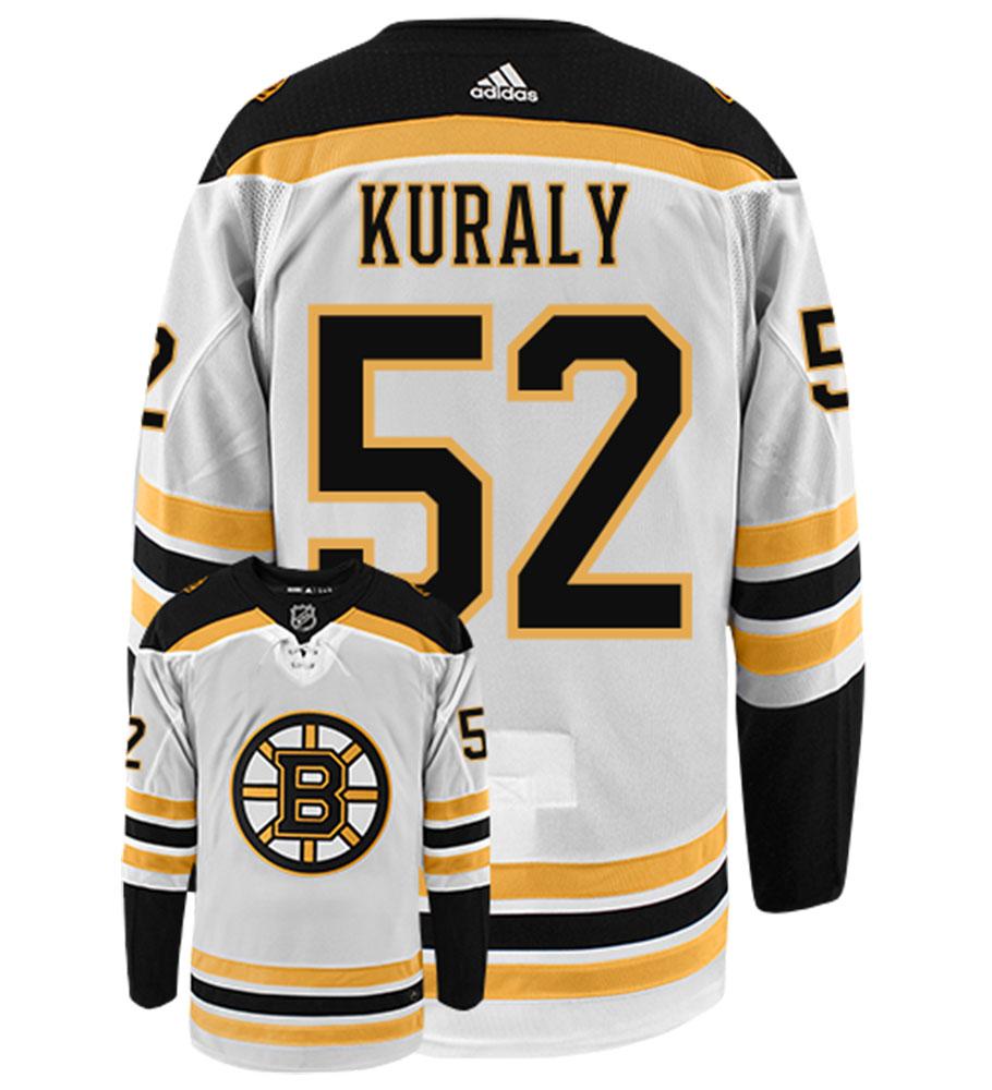 Sean Kuraly Boston Bruins Adidas Authentic Away NHL Hockey Jersey