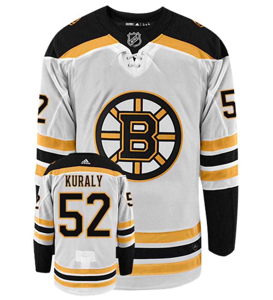 Sean Kuraly Boston Bruins Adidas Authentic Away NHL Hockey Jersey