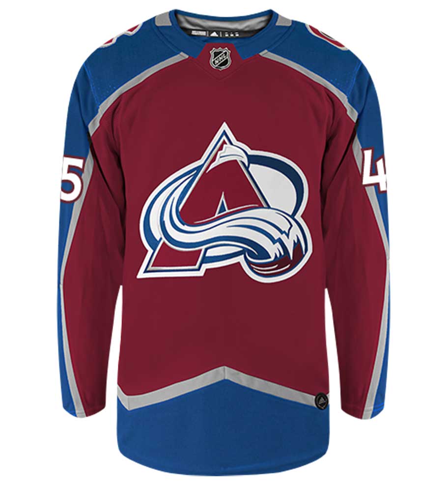 Jonathan Bernier Colorado Avalanche Adidas Authentic Home NHL Hockey Jersey