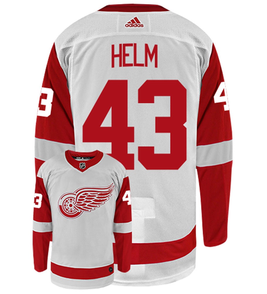 Darren Helm Detroit Red Wings Adidas Authentic Away NHL Hockey Jersey