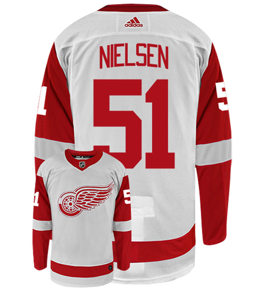 Frans Nielsen Detroit Red Wings Adidas Authentic Away NHL Hockey Jersey