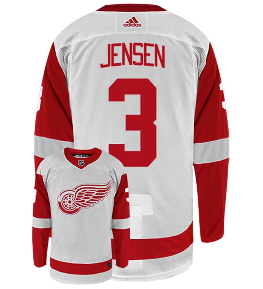 Nick Jensen Detroit Red Wings Adidas Authentic Away NHL Hockey Jersey