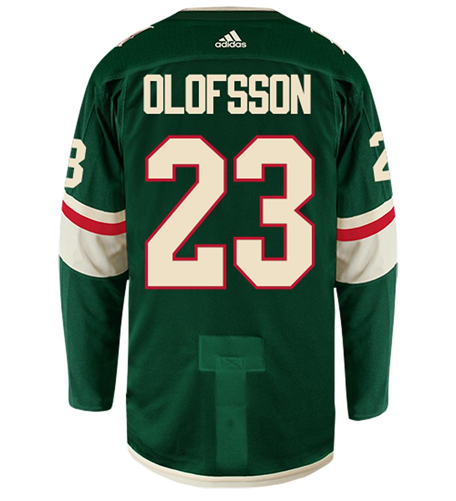 Gustav Olofsson Minnesota Wild Adidas Authentic Home NHL Hockey Jersey