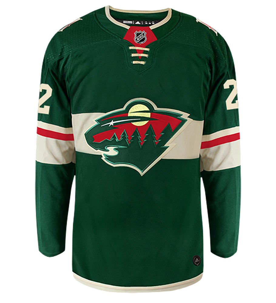 Nino Niederreiter Minnesota Wild Adidas Authentic Home NHL Hockey Jersey