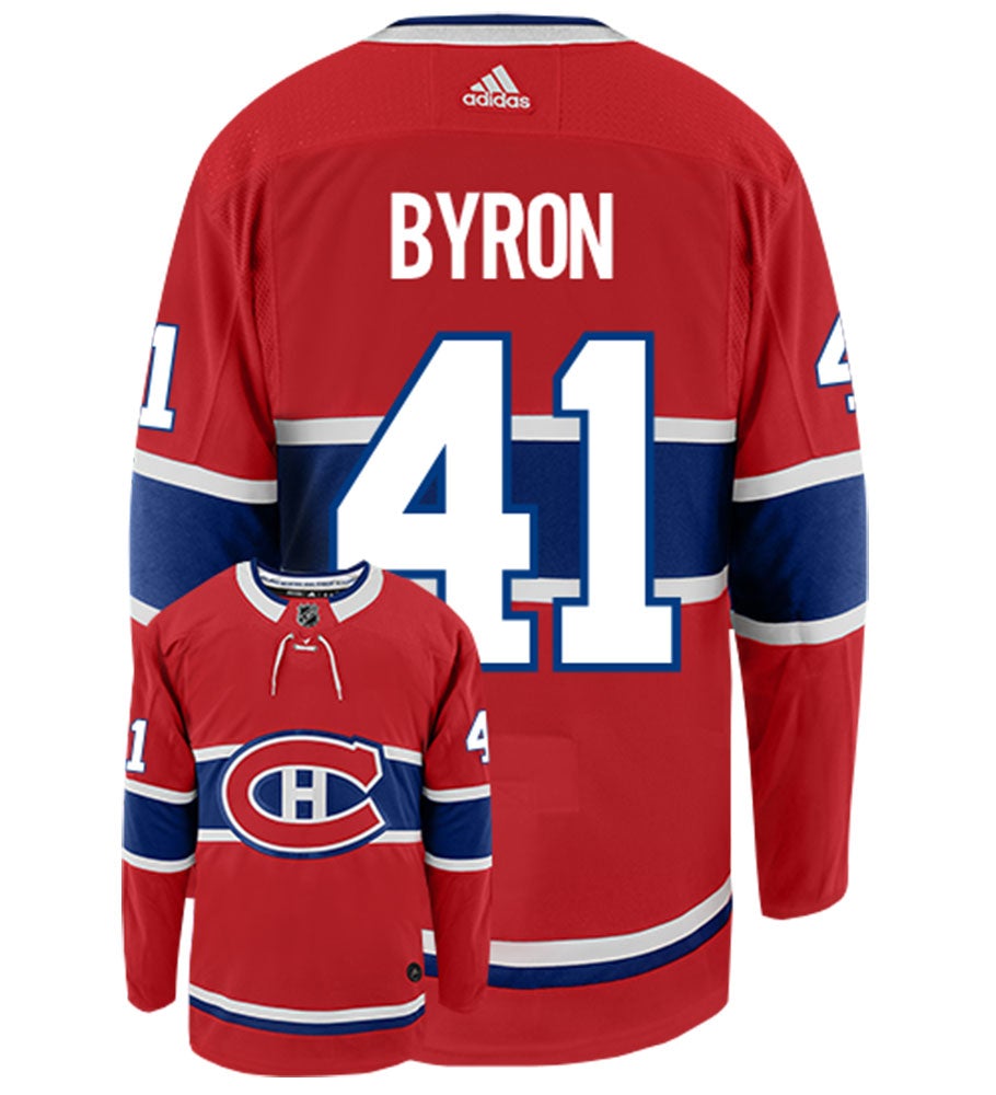 Paul Byron Montreal Canadiens Adidas Authentic Home NHL Hockey Jersey