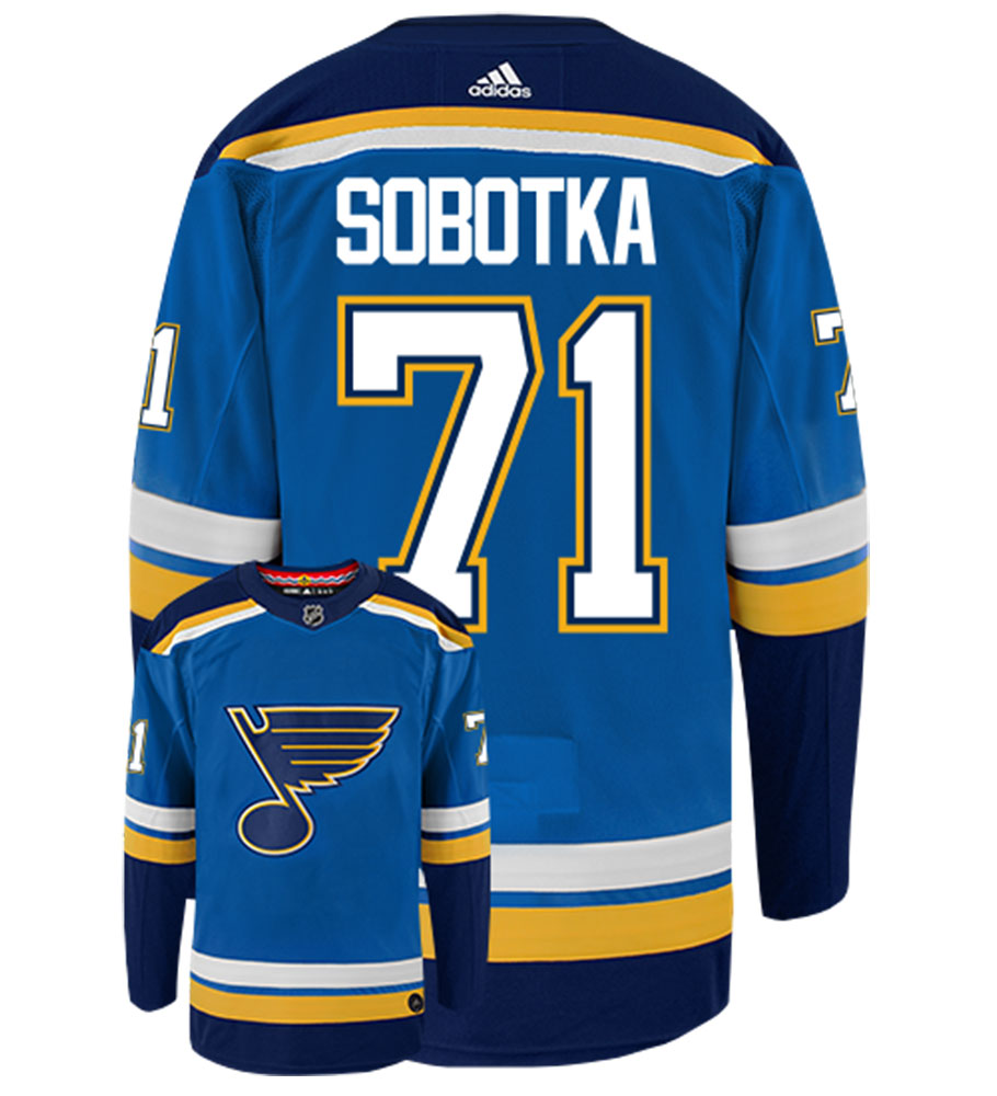 Vladimir Sobotka St. Louis Blues Adidas Authentic Home NHL Hockey Jersey