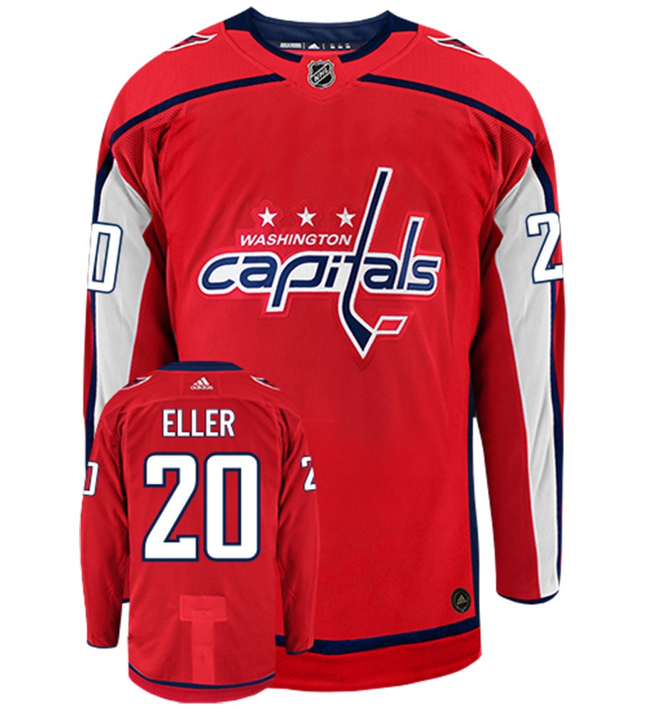 Lars Eller Washington Capitals Adidas Authentic Home NHL Hockey Jersey