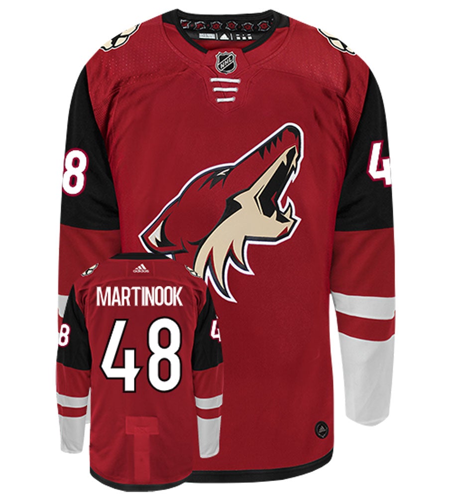 Jordan Martinook Arizona Coyotes Adidas Authentic Home NHL Hockey Jersey
