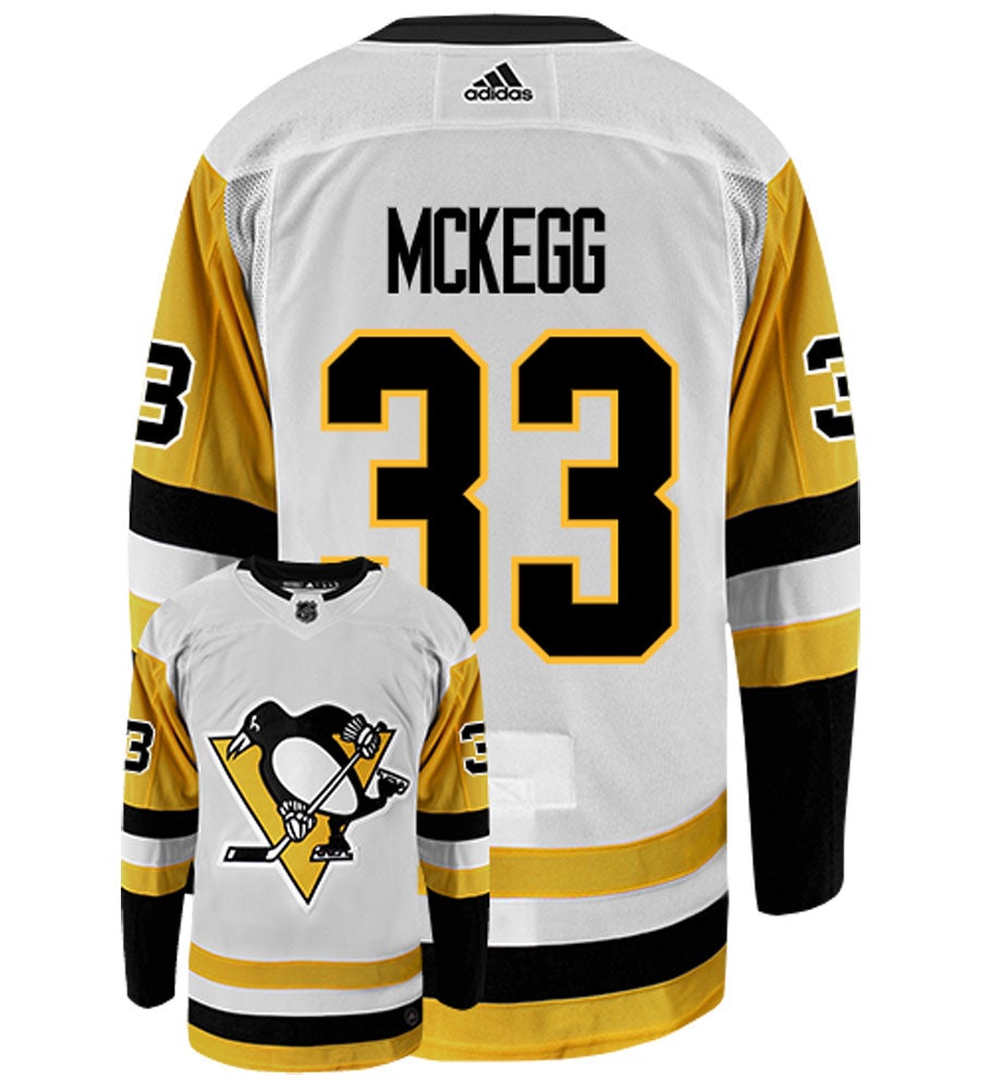 Greg McKegg Pittsburgh Penguins Adidas Authentic Away NHL Hockey Jersey