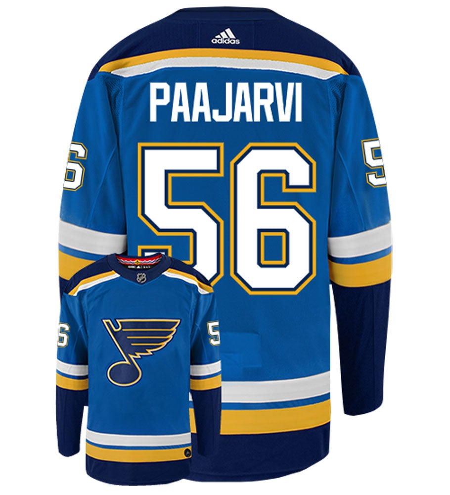 Magnus Paajarvi St. Louis Blues Adidas Authentic Home NHL Hockey Jersey