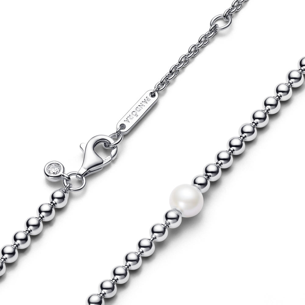 Treated Freshwater Cultured Pearl & Beads Collier Necklace