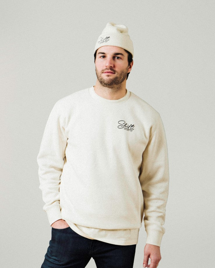 Crew Neck Sweatshirt - Cream