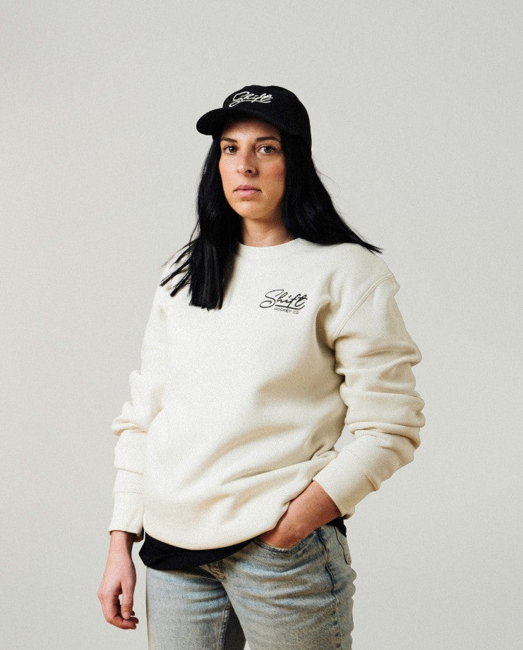 Crew Neck Sweatshirt - Cream