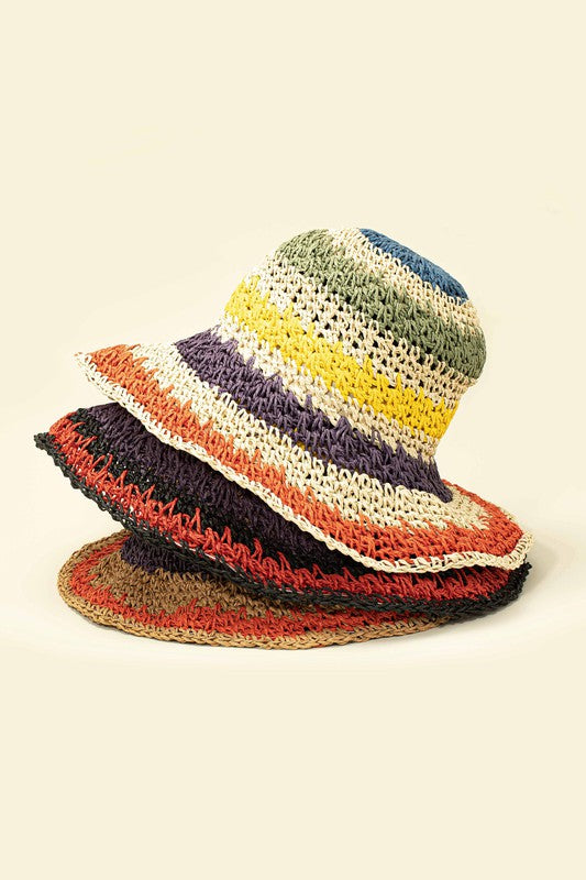 Crochet Straw Hat