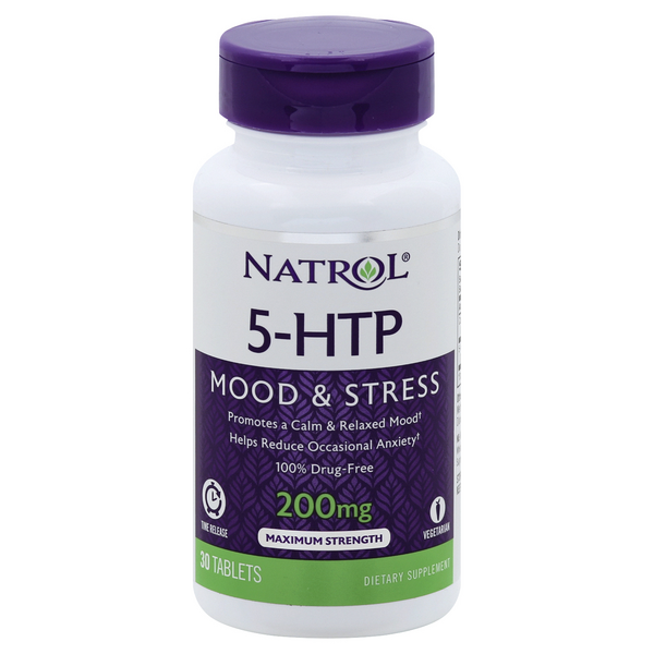 Natrol 5-HTP Mood & Stress, Maximum Strength, 200 Mg, Time Release Tablets