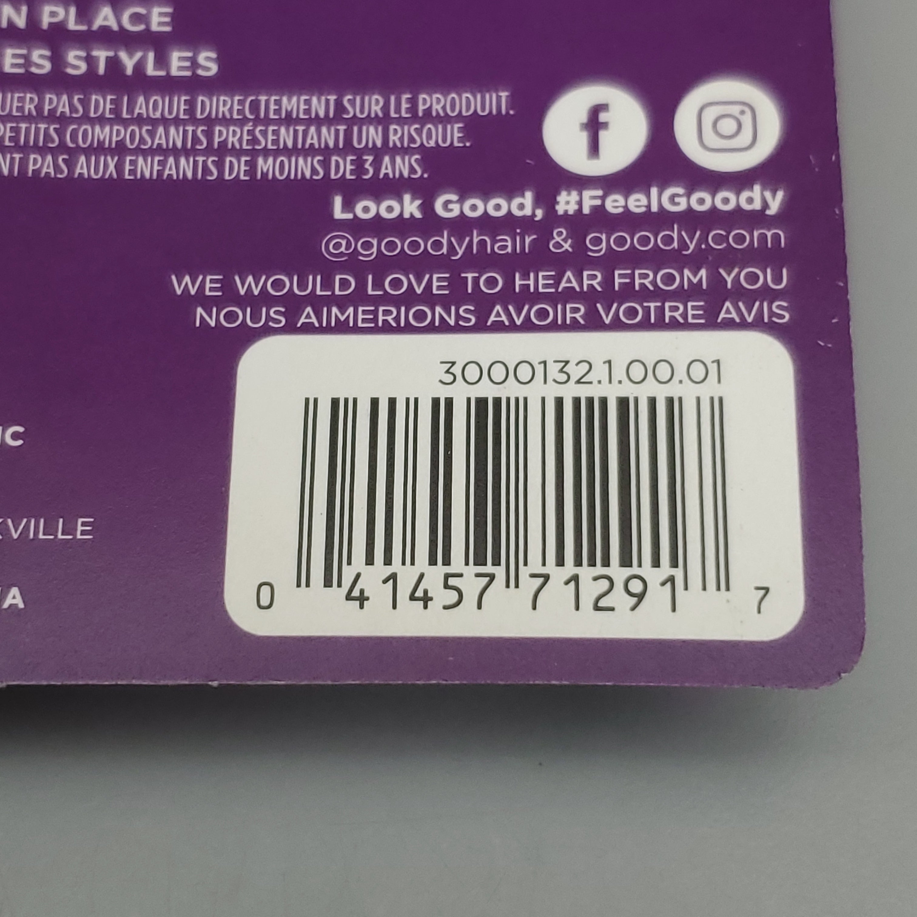 GOODY 3 Sets of 75! Ouchless Fine Hair Elastics 225 CT Clear 3000132 (New)