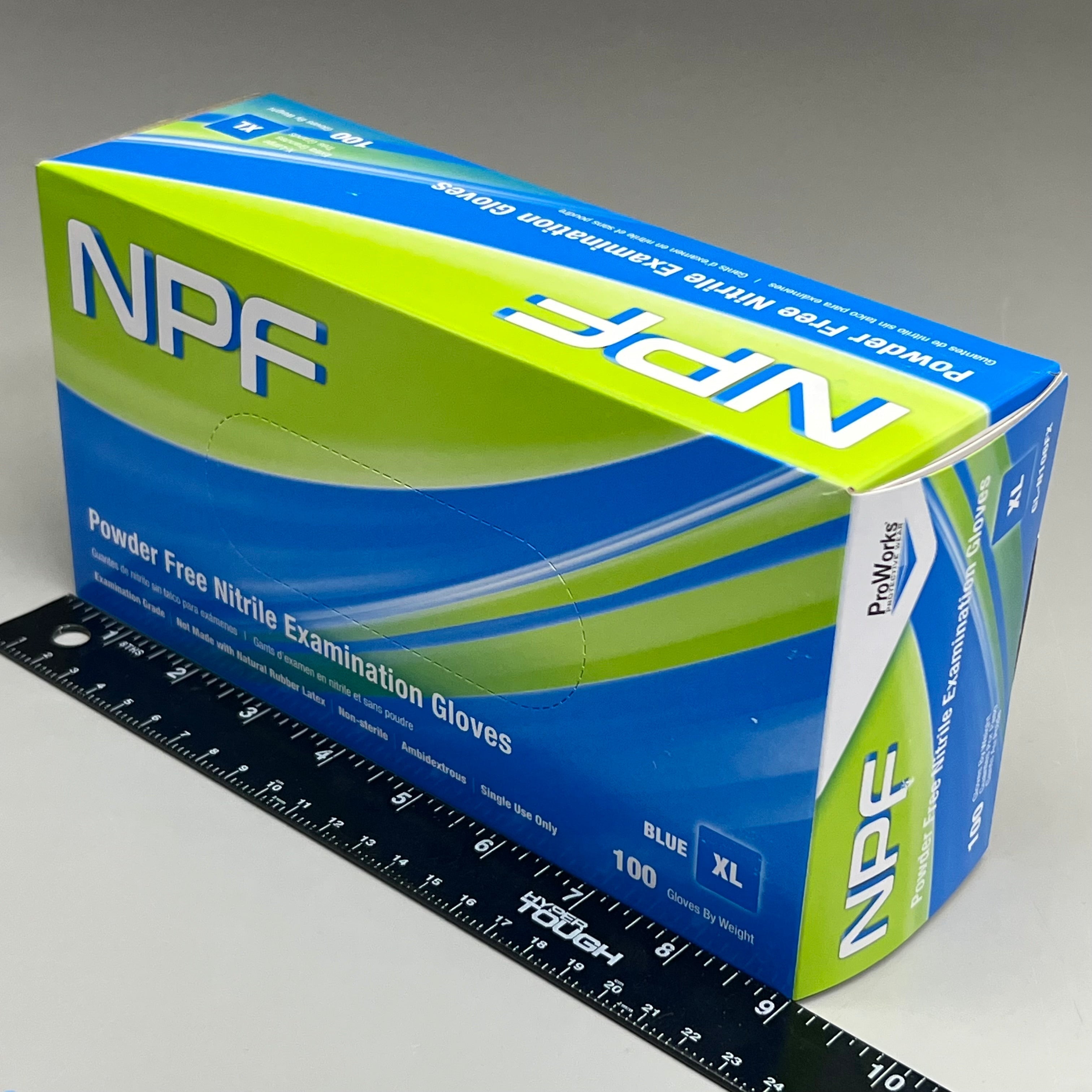 HOSPECO NPF (1,000 PACK) Nitrile Powder Free Exam Gloves Sz XL Blue GL-N106FX