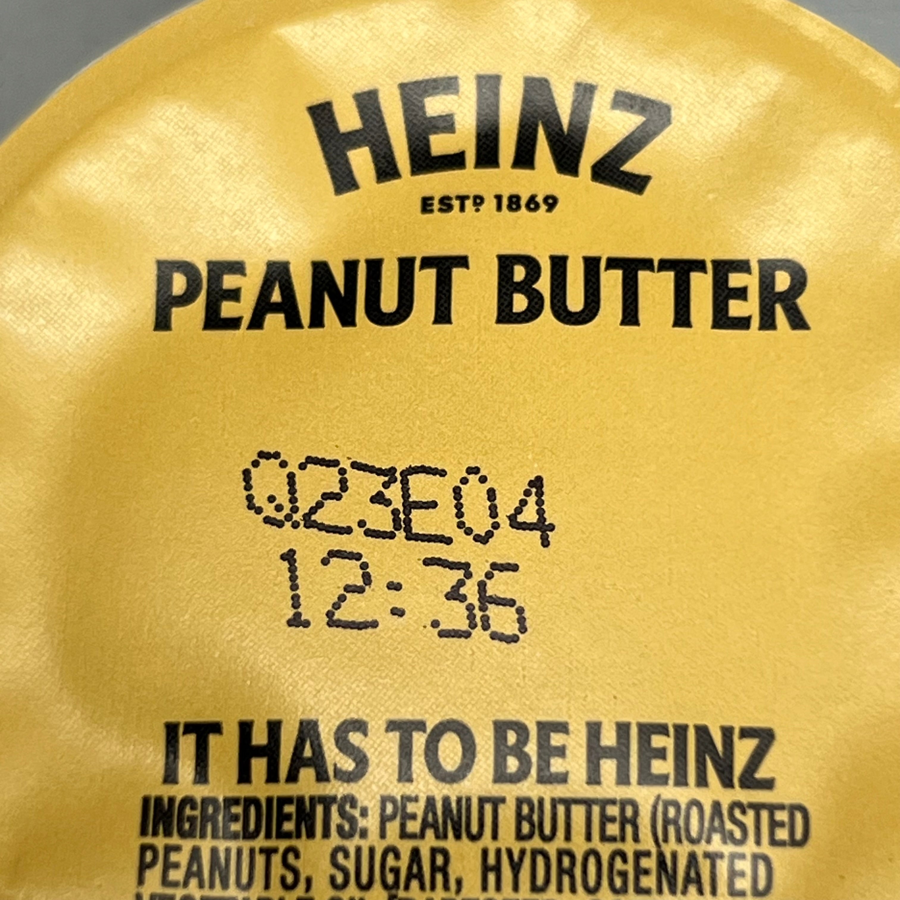 ZA@ HEINZ (100 PACK) Peanut Butter Individual Cups 0.5 oz BB 01/29/24 C