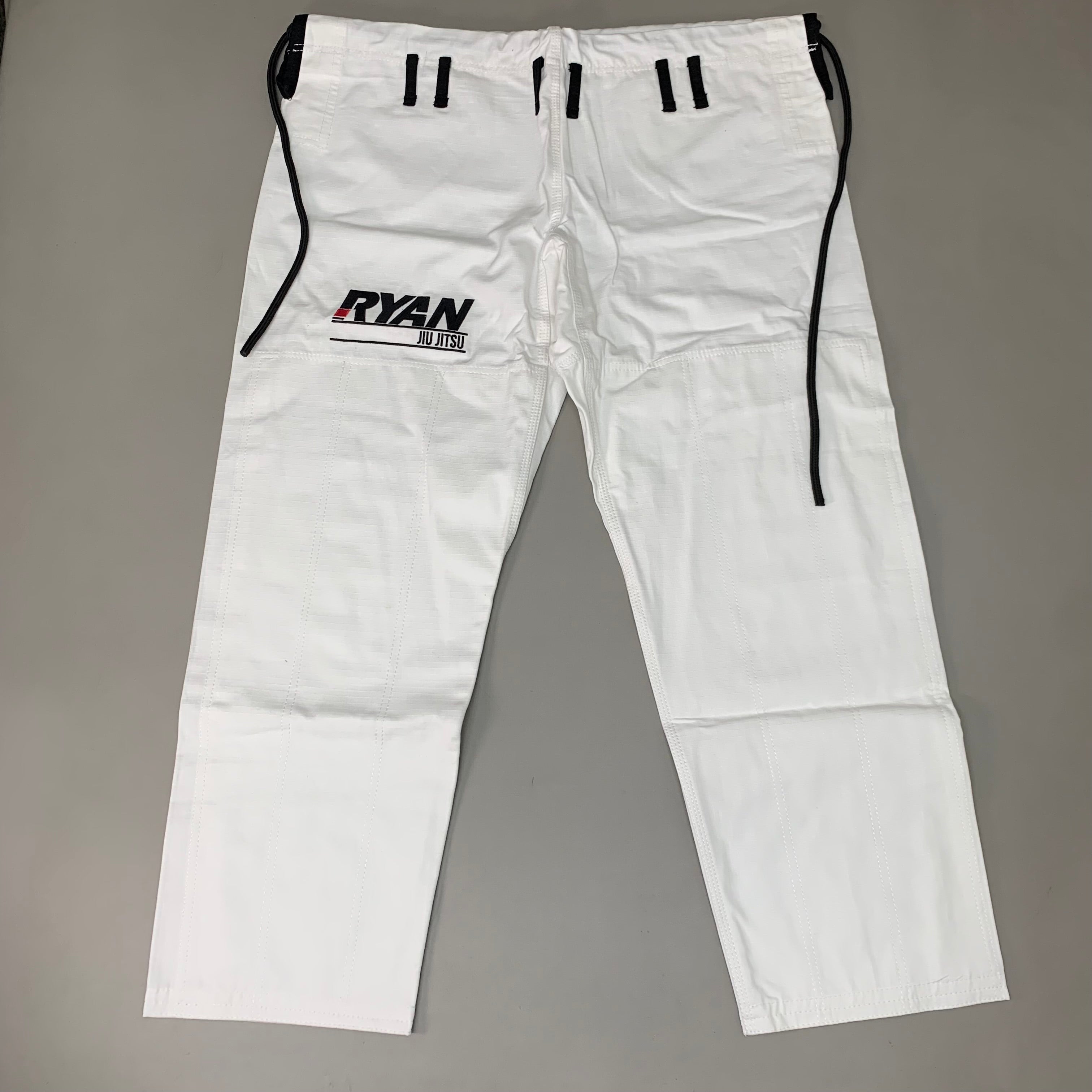 RYAN Jiu Jitsu Gear Pants and Gi Adult Size White