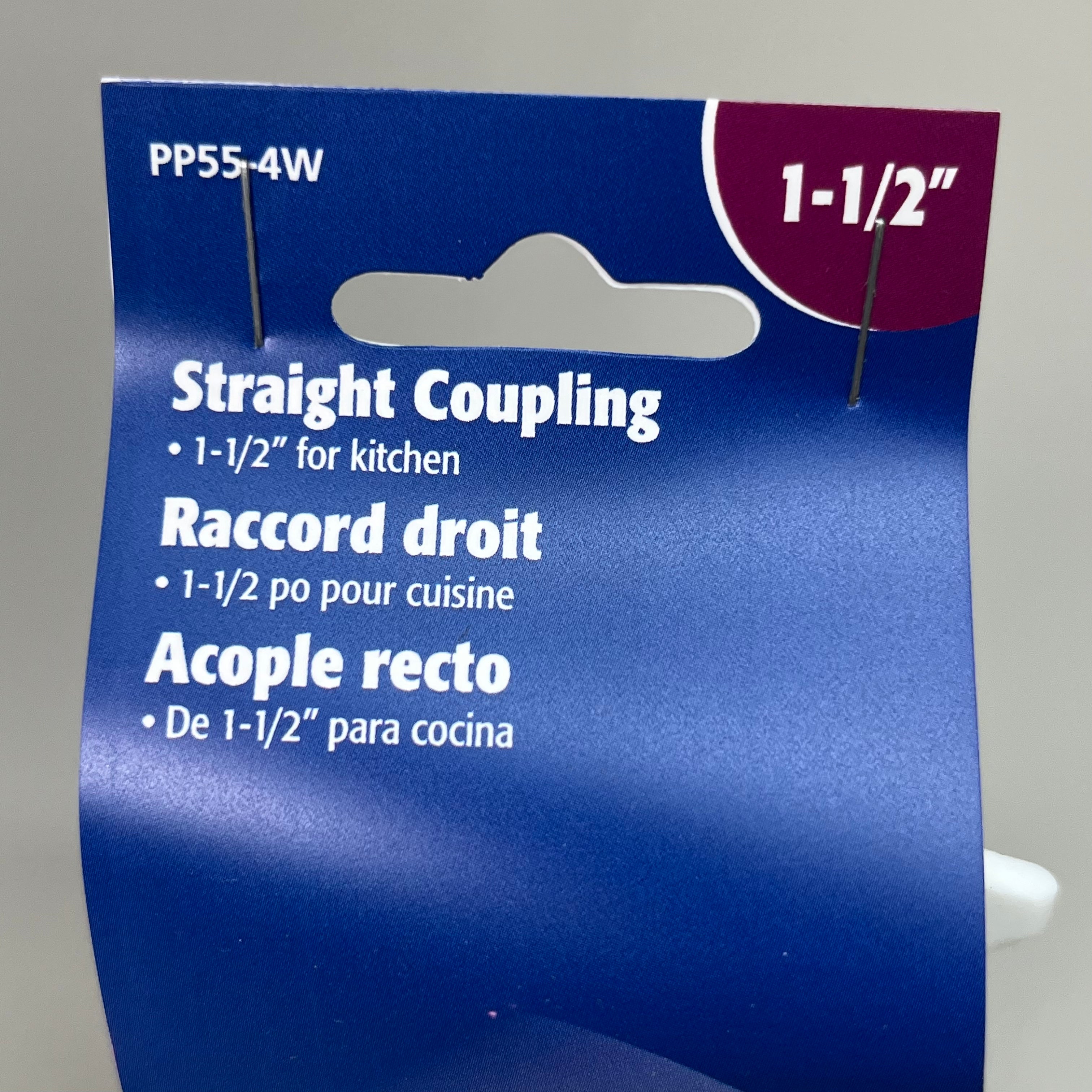PLUMB PAK 5-PACK! Ext Straight Coupling Slip Joint 1 1/2