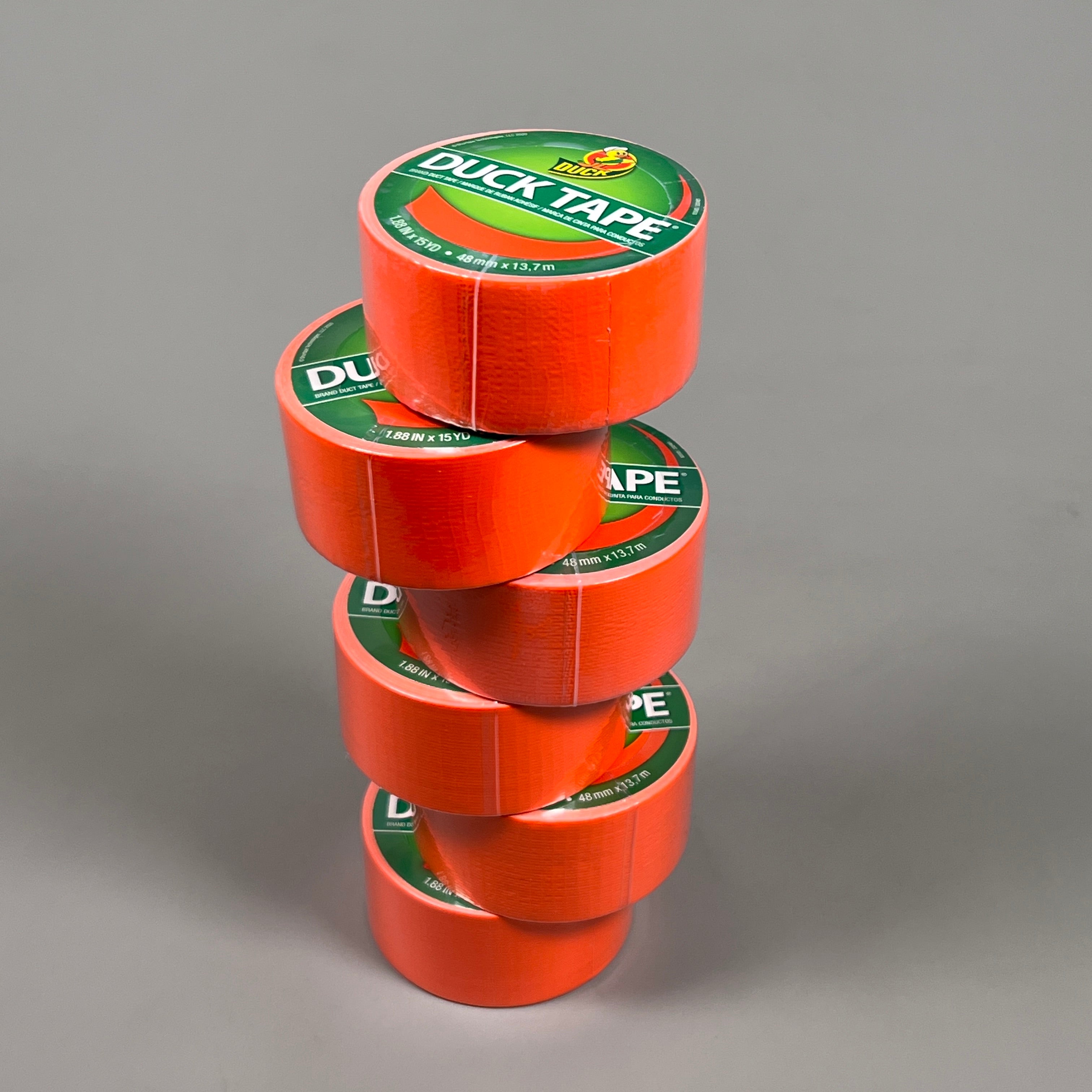 6-PK SHURTAPE DUCK TAPE Neon Orange1.88 in x 15 yd 332481 (New)