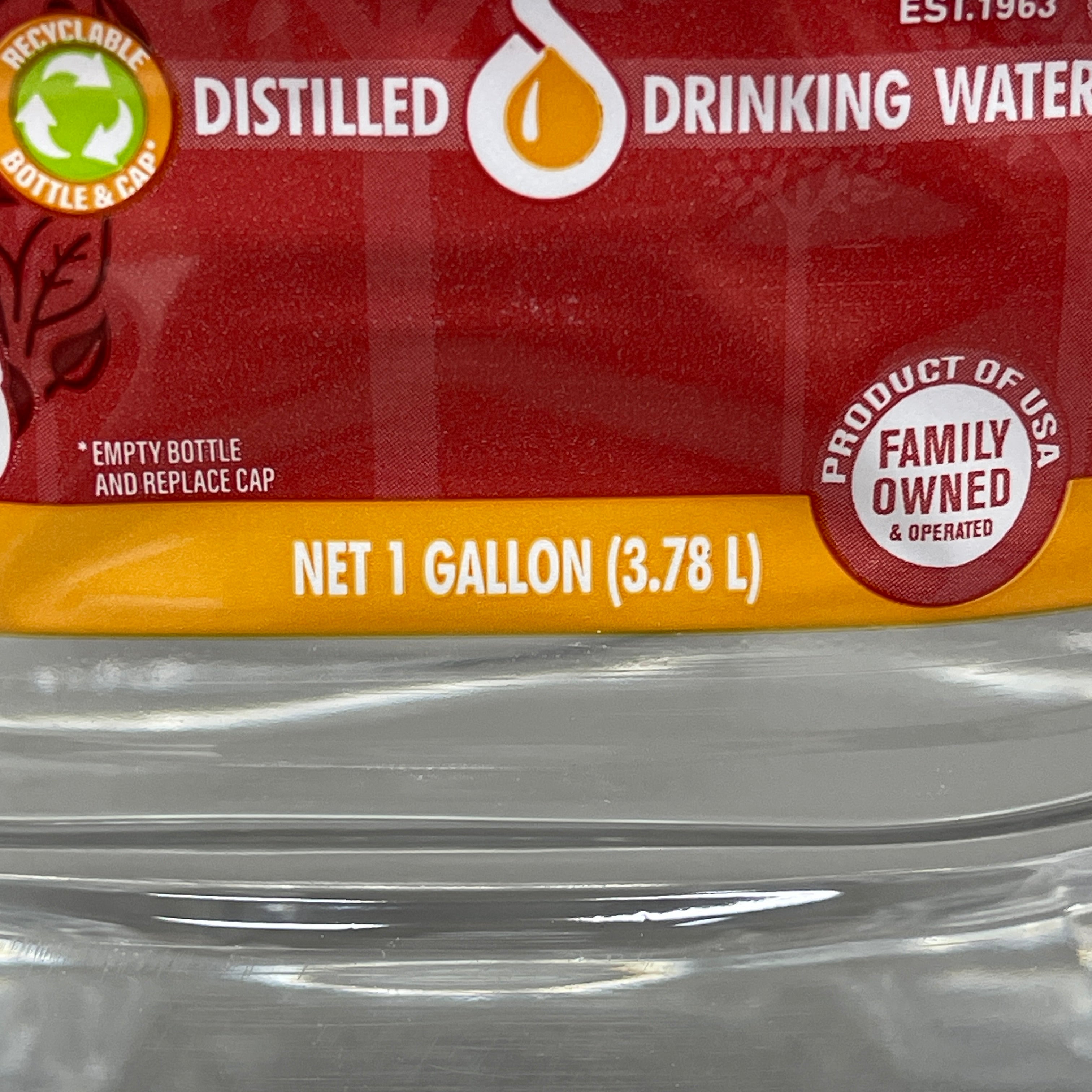 ZA@ NIAGRA Distilled Water (6 Bottles / 1 GALLON per bottle) BB 03/25 D