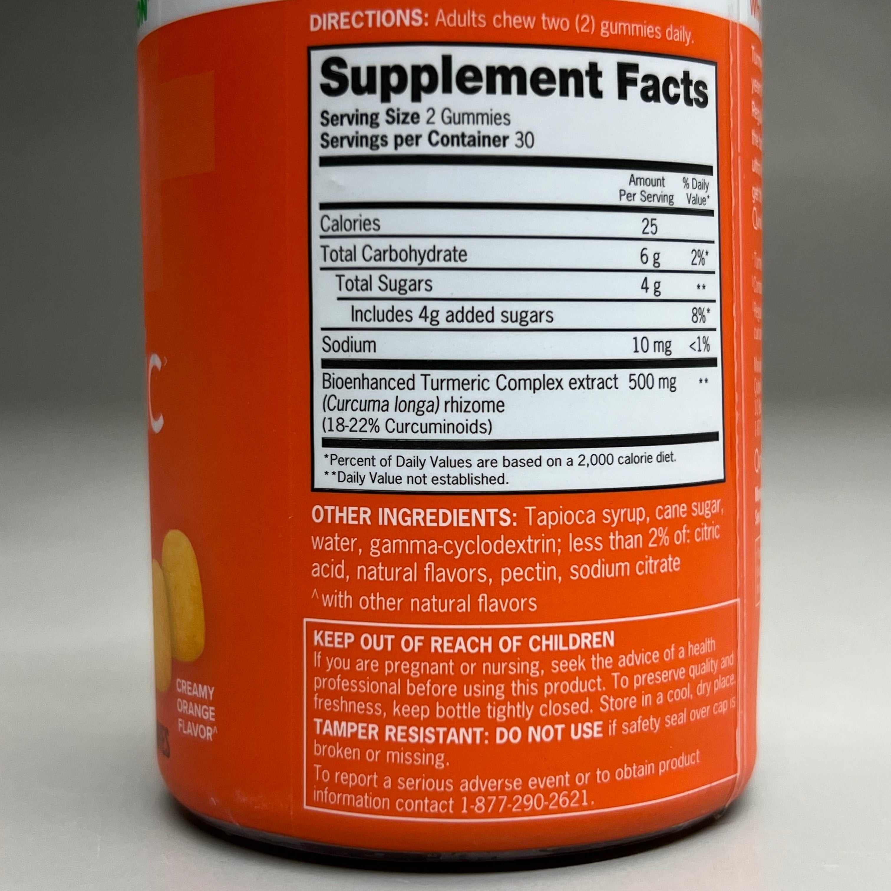 ZA@ QUNOL Turmeric Gummy Dietary Supplements 500 mg 36-PK! BB 05/25 A