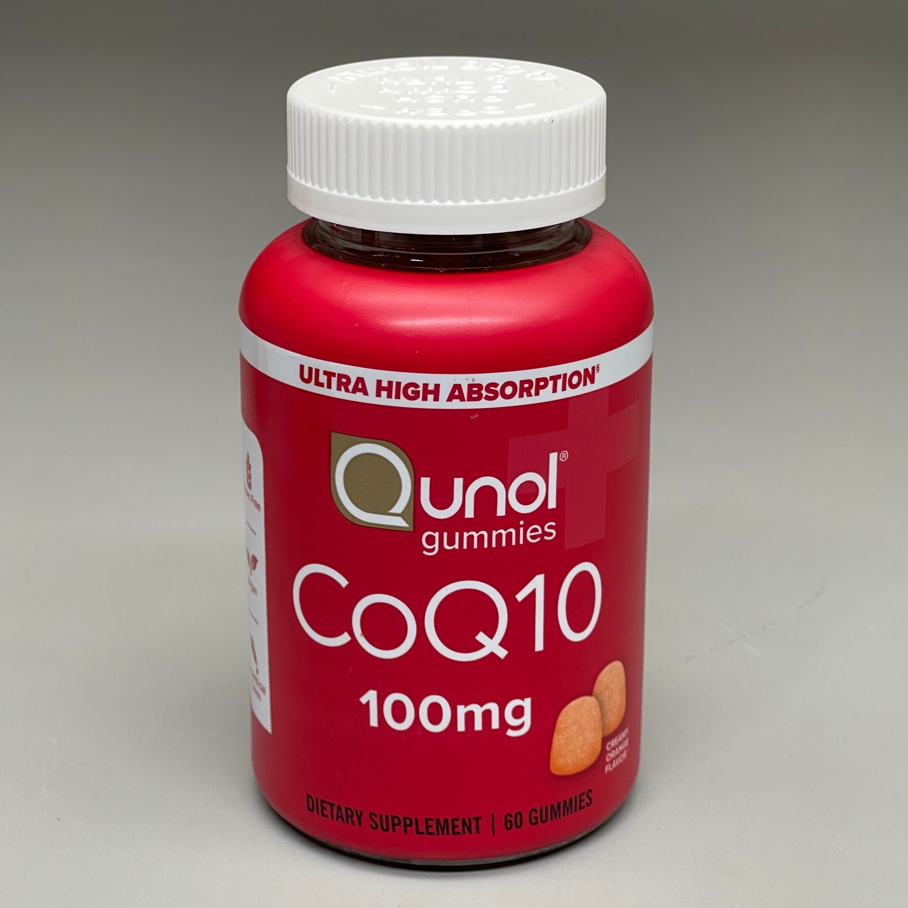 ZA@ QUNOL CoQ10 Gummy Dietary Supplements 100 mg 60 Count -3 Pack BB 10/2025 D