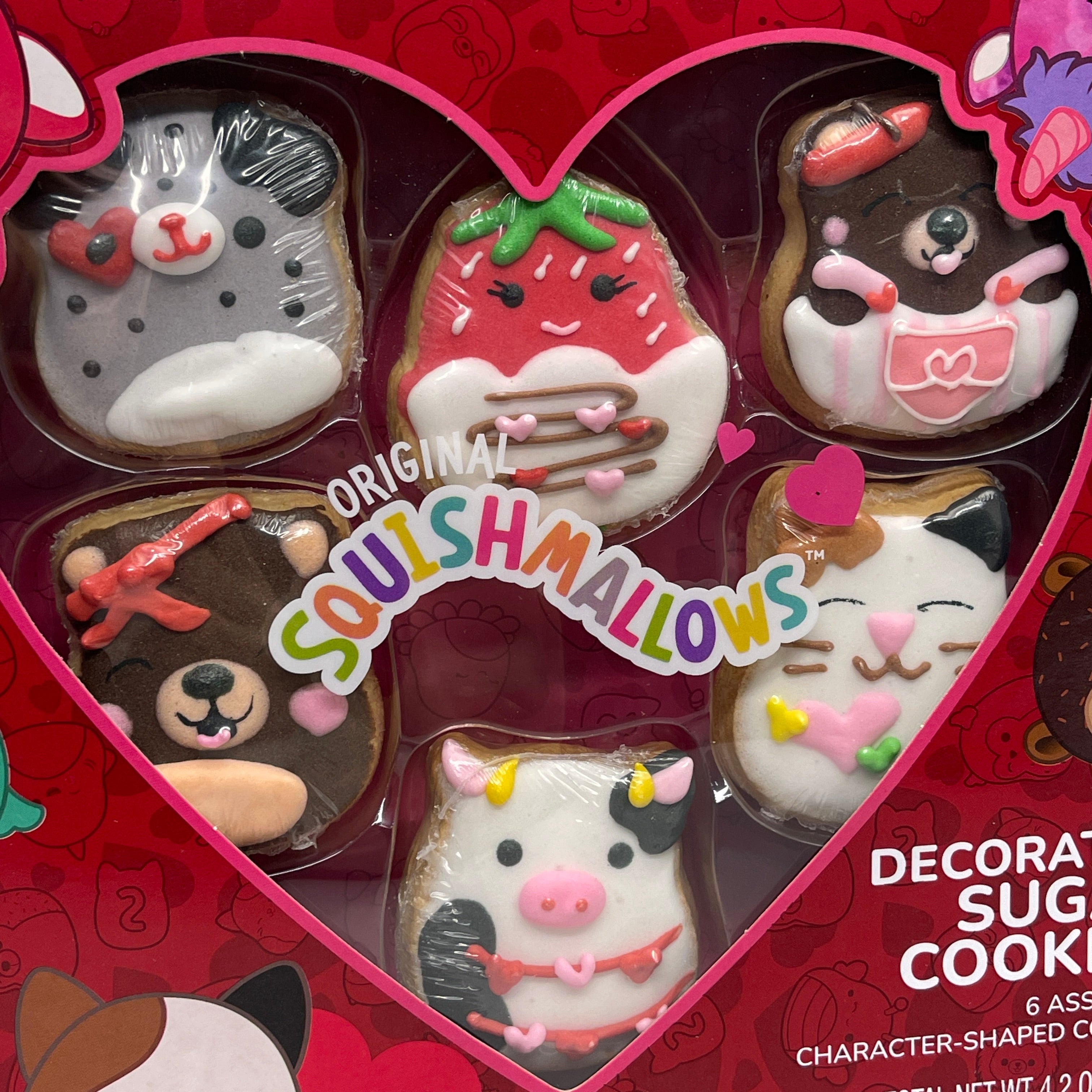 ZA@ SQUISHMALLOW (12 PACK) 6 Decorated Character Shaped Sugar Cookies 4.2 oz (08/25) A