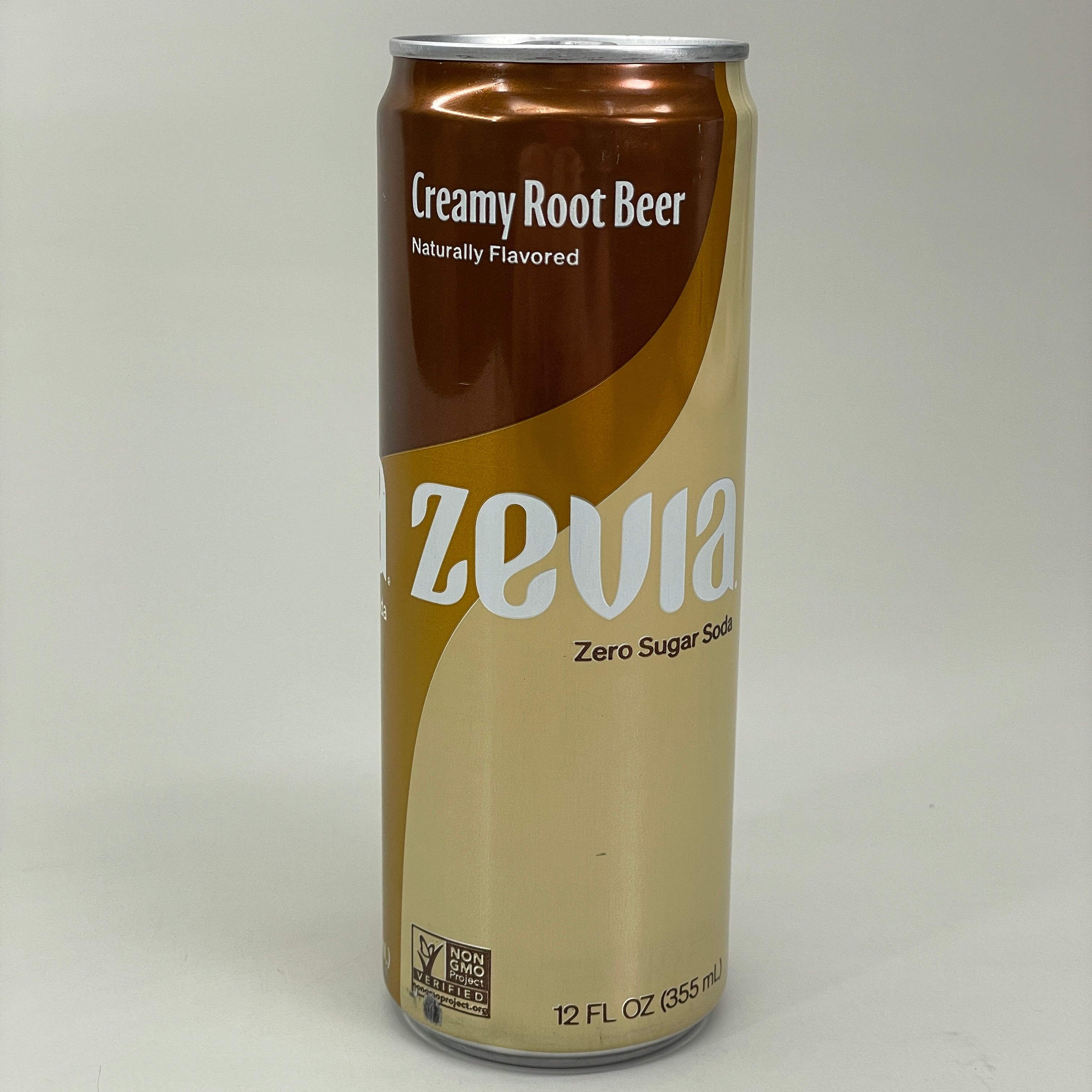 ZA@ ZEVIA 12 PK! Creamy Root Beer Carbonated Beverages 12oz Naturally Flavored (12/24) D