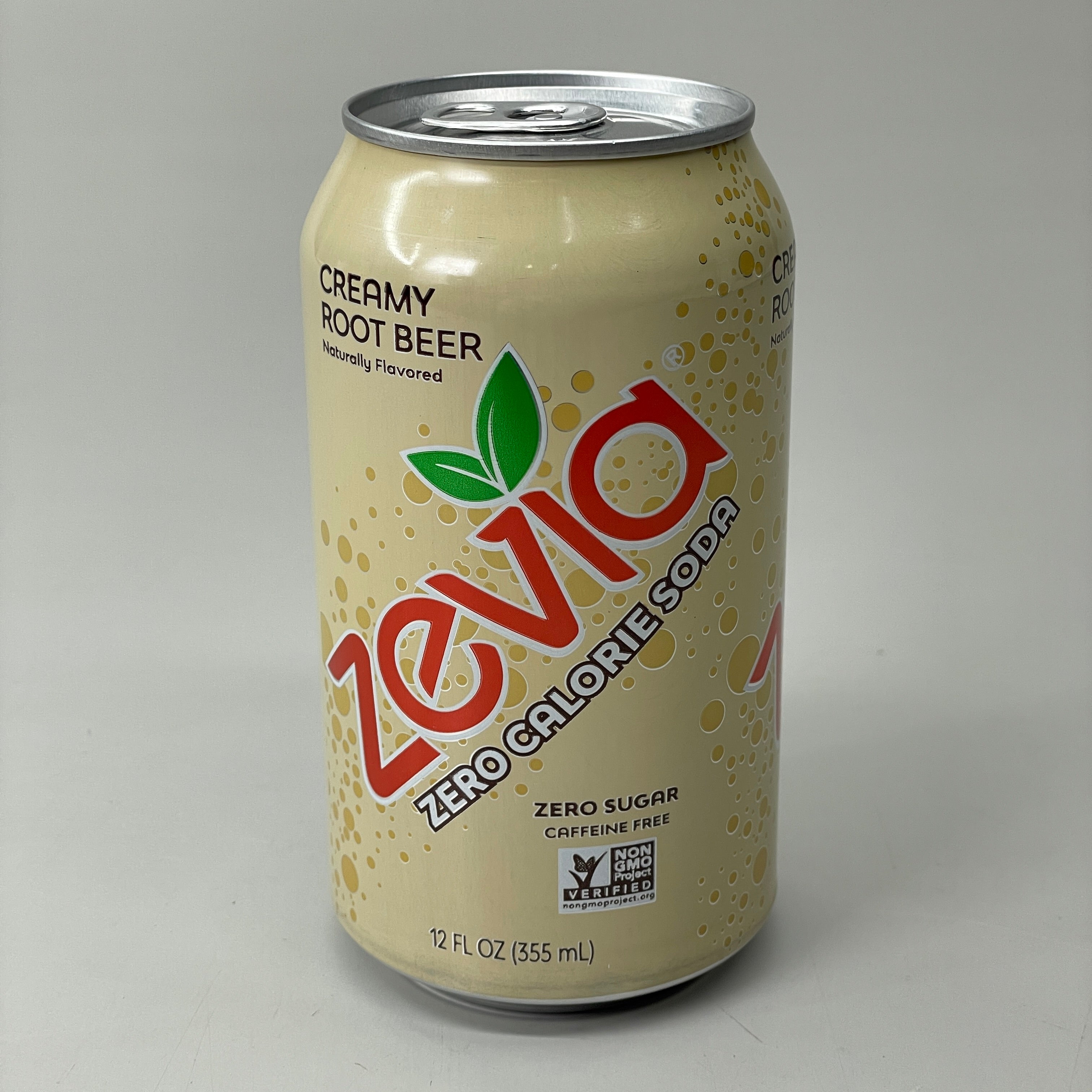 ZA@ ZEVIA 24 PACK!! Creamy Root Beer New Flavor Carbonated Beverages 12oz New Flavor (10/24) E